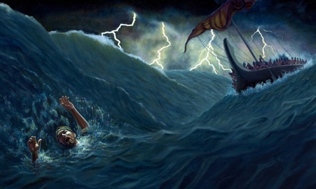 Así que tomaron a Jonás y lo lanzaron al agua, y la furia del mar se aplacó.  Al ver esto, se apoderó de ellos un profundo temor al Señor, a quien le ofrecieron un sacrificio y le hicieron votos. Jonas 1: 14-16