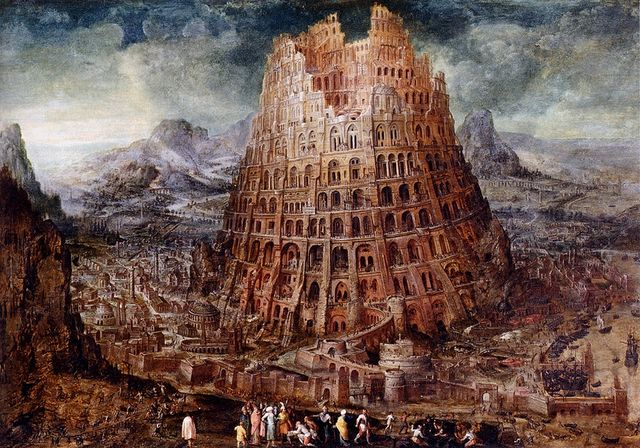 Babel «Construyamos una ciudad con una torre que llegue hasta el cielo. De ese modo nos haremos famosos y evitaremos ser dispersados por toda la tierra.» Genesis 11:1-9